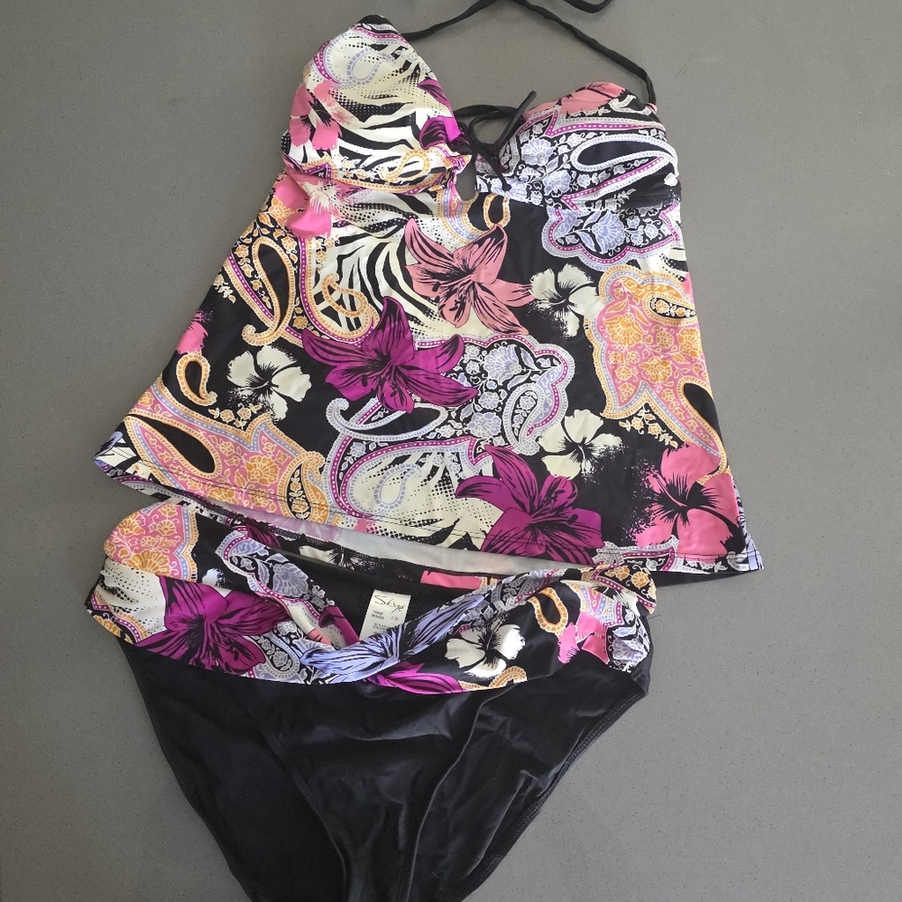 Skye | Floral Print Tankini